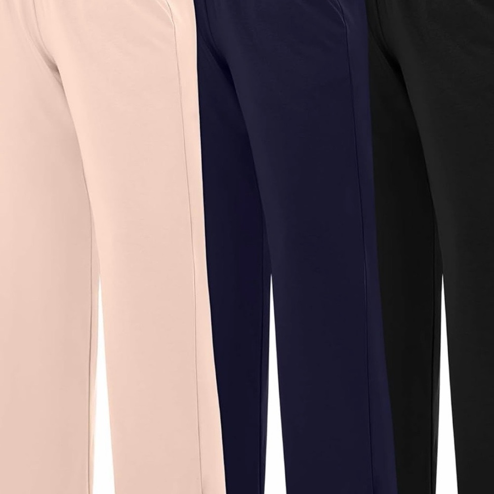 Women's Black, Navy, and Cream Pants - Picture 2 of 12